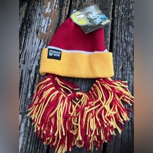 Beard Head Tailgate Barbarian Football Knit Hat Thermal Winter Ski Mask Beanie